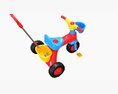 Children Trike Tricycle With Parent Handle 3D модель