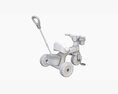 Children Trike Tricycle With Parent Handle 3D 모델 