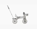 Children Trike Tricycle With Parent Handle 3D模型
