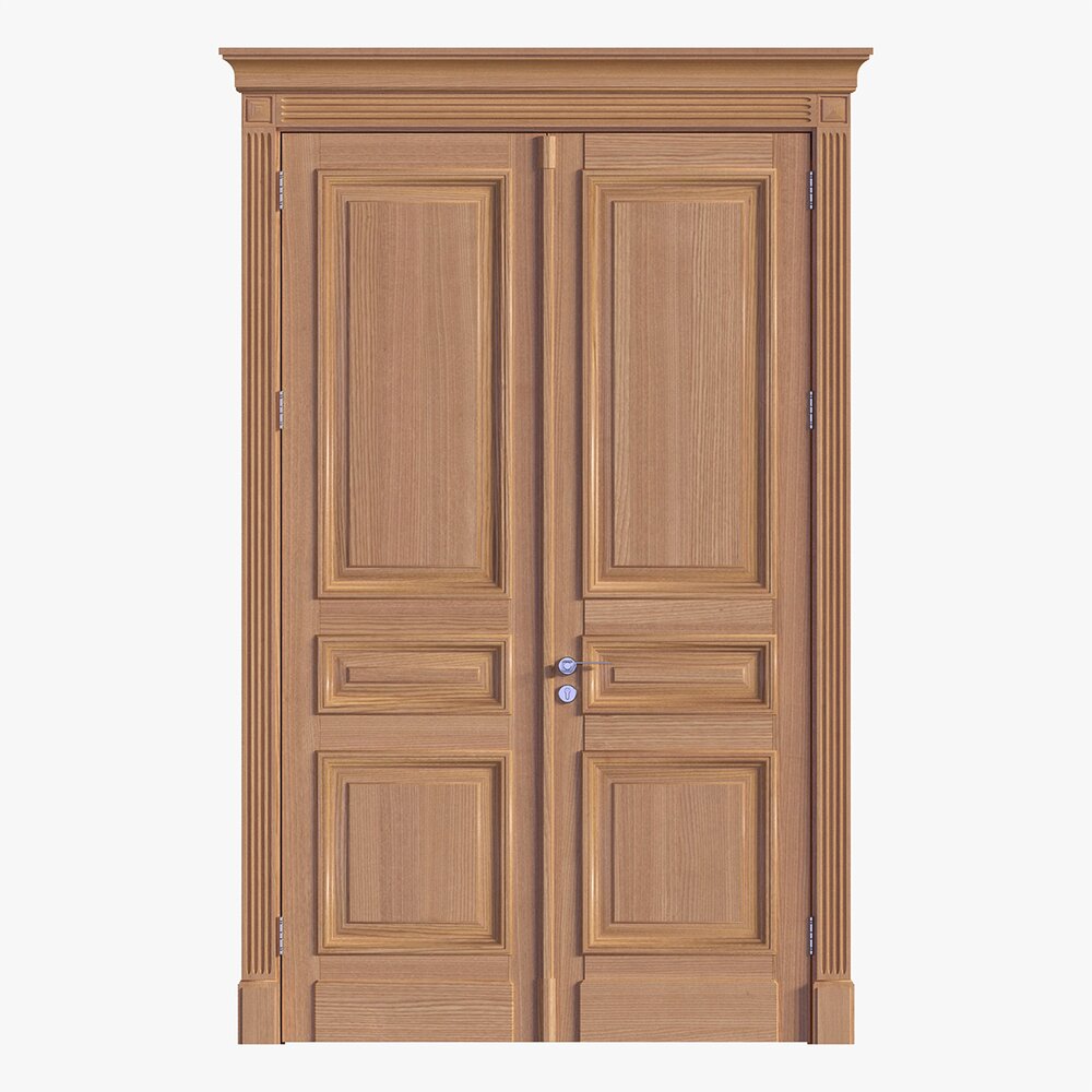 Classsic Door Double 02 3D 모델 