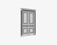 Classsic Door Double 02 Modelo 3D