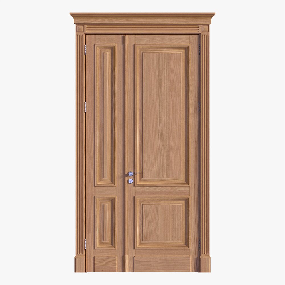 Classsic Door Double 03 3D-Modell