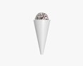 Ice Cream Ball In Cone Package For Mockup 3D модель