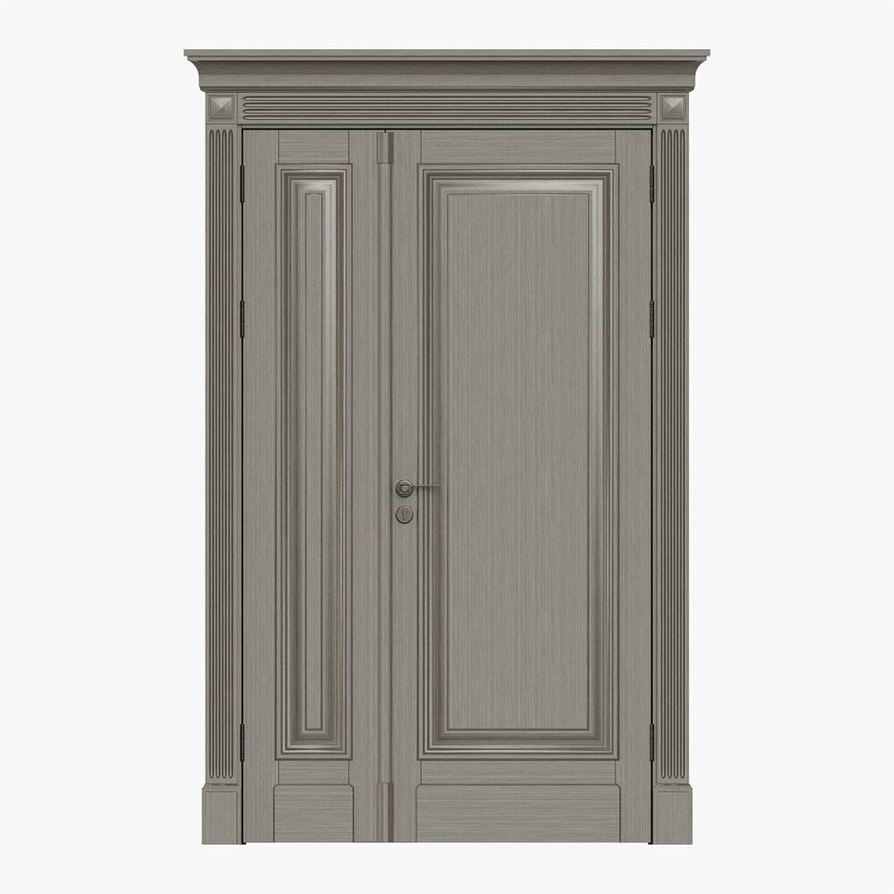 Classsic Door Double 07 3D model