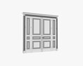 Classsic Door Quad 01 3D 모델 