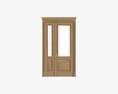 Classsic Door With Glass Double 02 3D-Modell