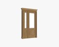 Classsic Door With Glass Double 02 3D-Modell