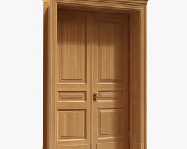 Classsic Door With Portal 01 Double 3D-Modell