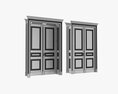 Classsic Door With Portal 01 Double 3D-Modell