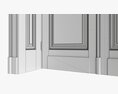 Classsic Door With Portal 01 Double 3D 모델 