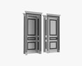 Classsic Door With Portal 01 3d model