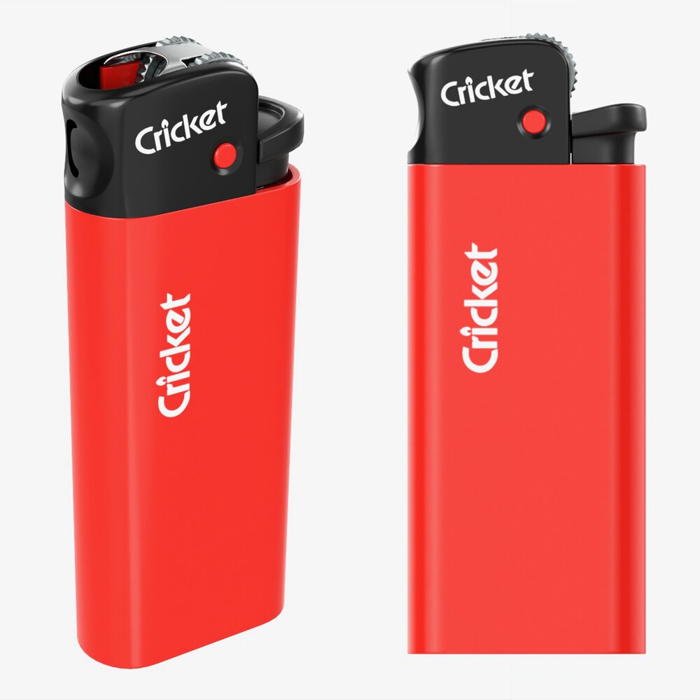 Cricket Flint Mini Pocket Lighter 01 3Dモデル