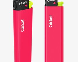 Cricket Flint Pocket Lighter 02 Fluo Modèle 3D