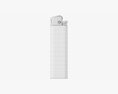 Cricket Flint Pocket Lighter 02 White Mockup 3D модель