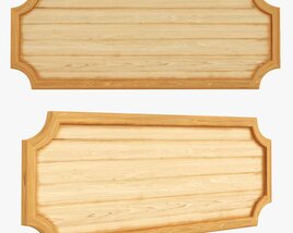 Decorative Wooden Plate 3D-Modell