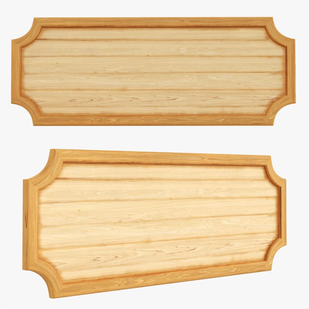 Decorative Wooden Plate Modèle 3d