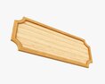 Decorative Wooden Plate 3D-Modell