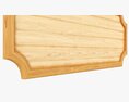Decorative Wooden Plate Modelo 3d
