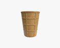 Ice Cream In Waffle Cup 3d model