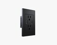 Double Outlet With Usb Ports Us Modello 3D