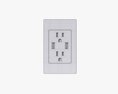 Double Outlet With Usb Ports Us Modelo 3d