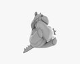 Dragon With Heart Soft Toy 3D модель