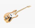 Electric 4-String Bass Guitar 01 V2 3d model