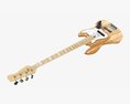 Electric 4-String Bass Guitar 01 V2 Modello 3D