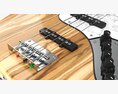 Electric 4-String Bass Guitar 01 V2 3D модель