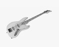 Electric 4-String Bass Guitar 01 V2 3D-Modell