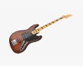 Electric 4-String Bass Guitar 01 Modello 3D