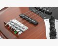 Electric 4-String Bass Guitar 01 Modello 3D