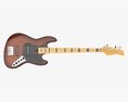 Electric 4-String Bass Guitar 01 3d model