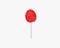 Red Lollipop Swirl 3D модель