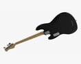Electric 4-String Bass Guitar 02 Black Modèle 3d