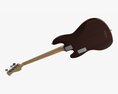 Electric 4-String Bass Guitar 02 3d model