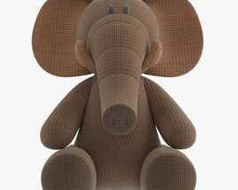 Elephant Soft Toy V1 3D model