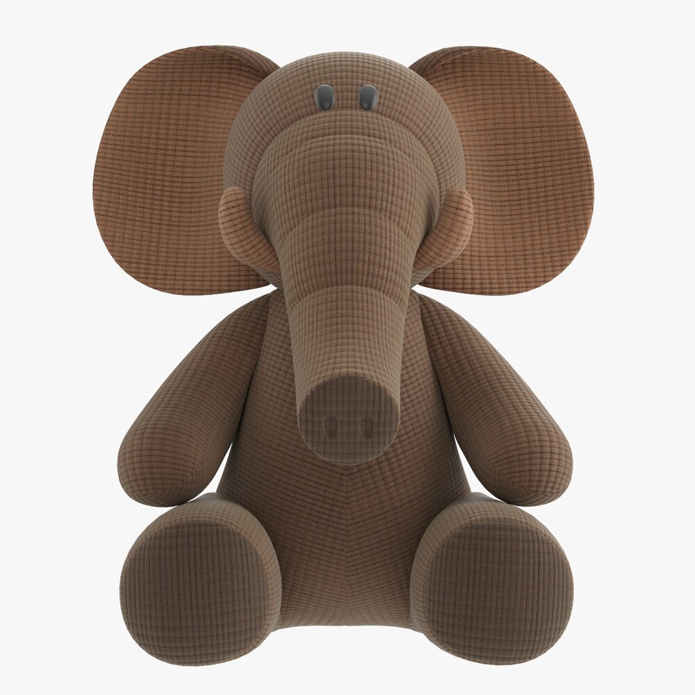Elephant Soft Toy V1 Modèle 3D