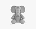 Elephant Soft Toy V1 3D 모델 