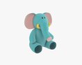Elephant Soft Toy V2 Modèle 3d