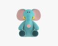 Elephant Soft Toy V2 3D 모델 