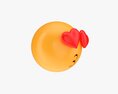 Emoji 001 Kissing With Heart Shaped Eyes Modello 3D