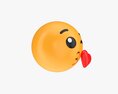 Emoji 002 Throwing A Kiss Modelo 3D