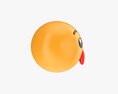 Emoji 002 Throwing A Kiss Modello 3D