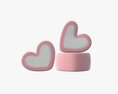 Marshmallows Candy Heart Shape 3Dモデル