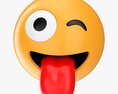 Emoji 006 Stuck-Out Tongue And Winking Eye Modelo 3D