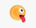 Emoji 006 Stuck-Out Tongue And Winking Eye Modèle 3d