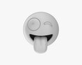 Emoji 006 Stuck-Out Tongue And Winking Eye 3D-Modell