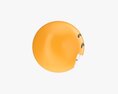 Emoji 009 White Smile With Eyes Closed Modèle 3d