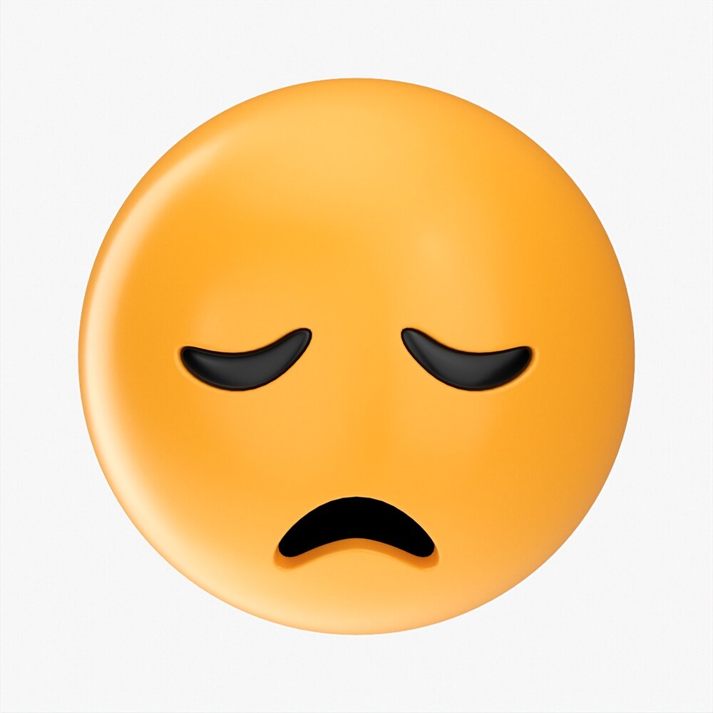 Emoji 010 Disappointed 3D model